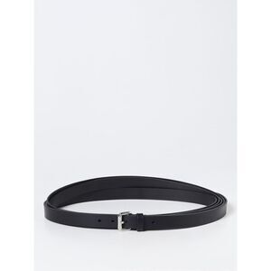 Moschino Couture Men's Milano Genuine Leather Belt Black Italy Silver Size 48